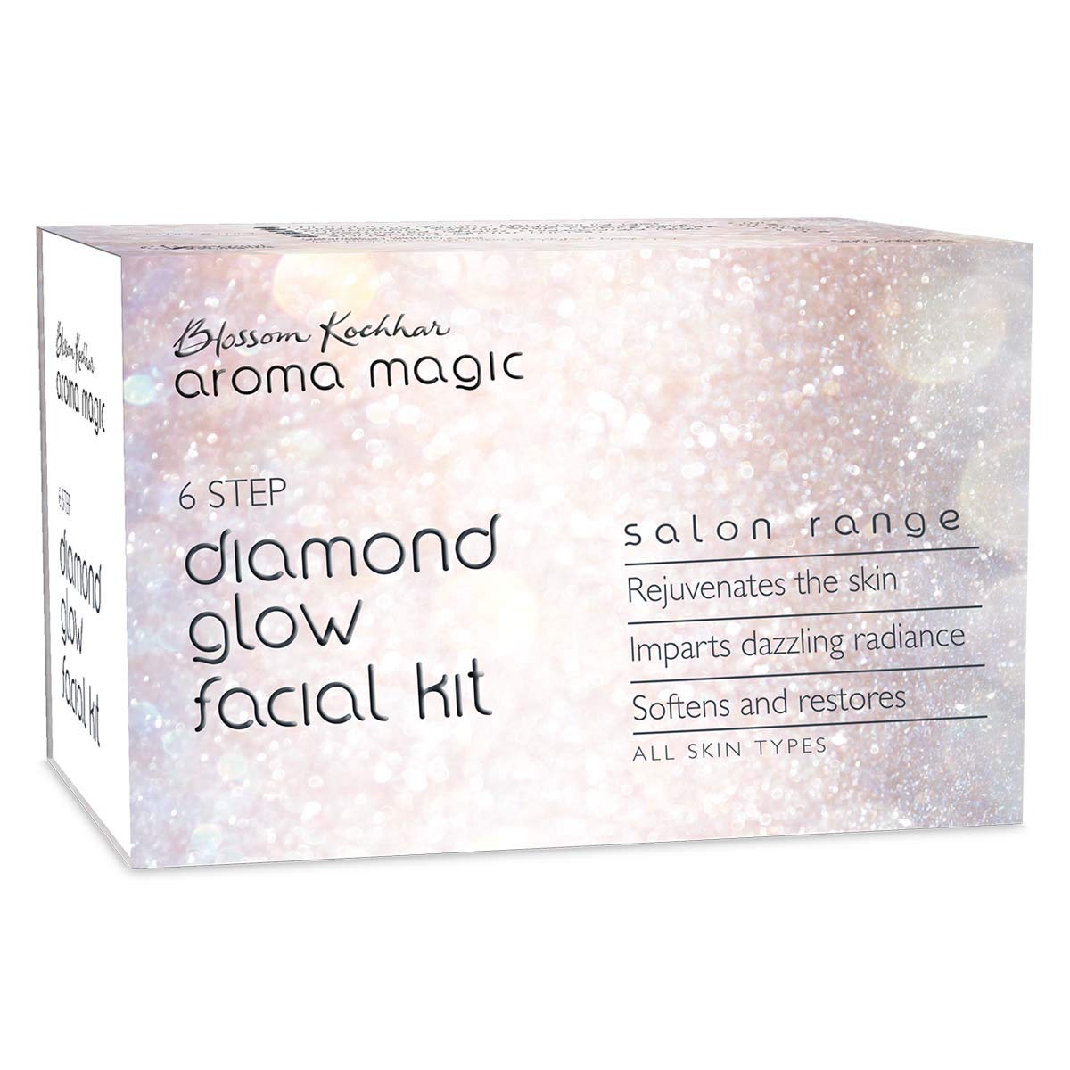 Aroma Magic Diamond Glow Facial Kit (23gm + 6ml)
sondaryam is the leading name in the chain of cosmetics in jaipur . , sondaryam has been a pioneer in delivering top quality genuine products in all categories. Sondaryam Aroma Magic Diamond Glow Facial Kit (23gm + 6ml)