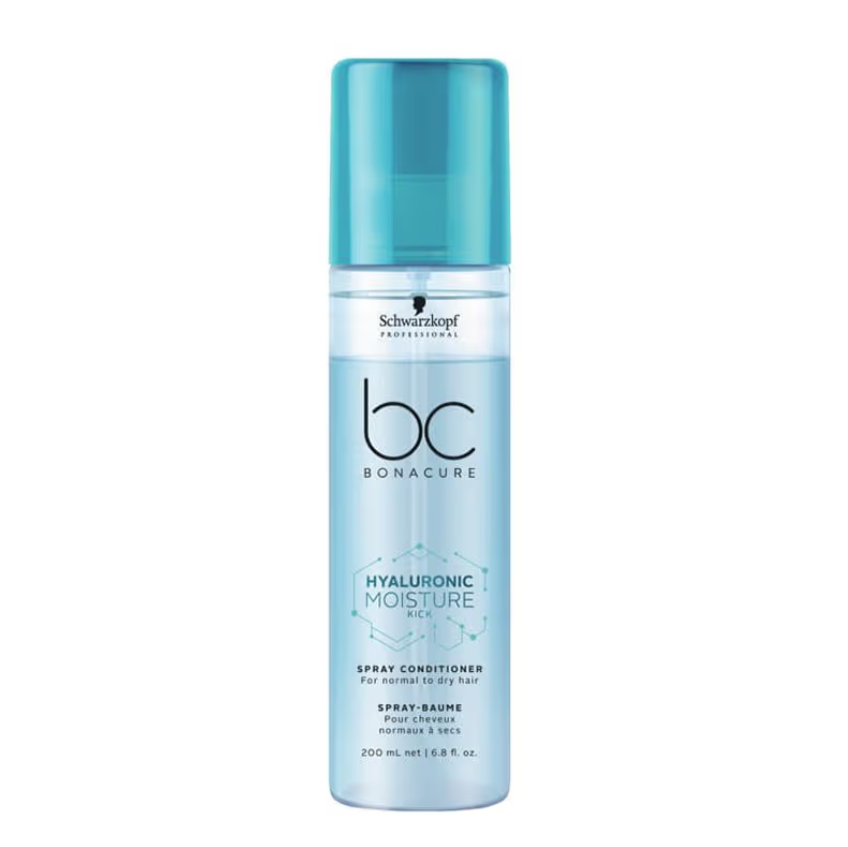 Schwarzkopf Professional Bonacure Hyaluronic Moisture Kick Spray Condisondaryam is the leading name in the chain of cosmetics in jaipur . , sondaryam has been a pioneer in delivering top quality genuine products in all categories. AlSondaryam Schwarzkopf Professional Bonacure Hyaluronic Moisture Kick Spray Conditioner