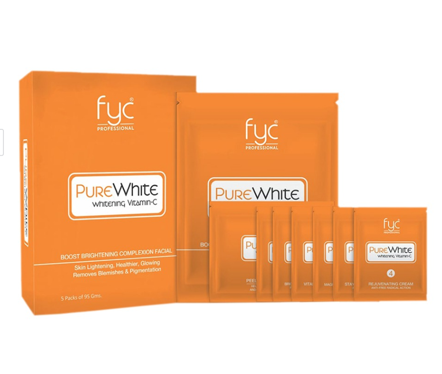 FYC Professtional Pure White Whitening Vitamin C Facial Kit - 95 gsondaryam is the leading name in the chain of cosmetics and departmental stores in jaipur . , sondaryam has been a pioneer in delivering top quality genuine productSondaryam FYC Professtional Pure White Whitening Vitamin