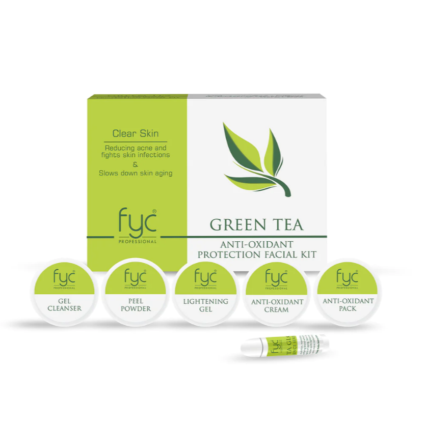 FYC GREEN TEA ANTI-OXIDANT PROTECTION FACIAL KIT (260g)sondaryam is the leading name in the chain of cosmetics and departmental stores in jaipur . , sondaryam has been a pioneer in delivering top quality genuine productSondaryam FYC GREEN TEA ANTI-OXIDANT PROTECTION FACIAL KIT (260g)