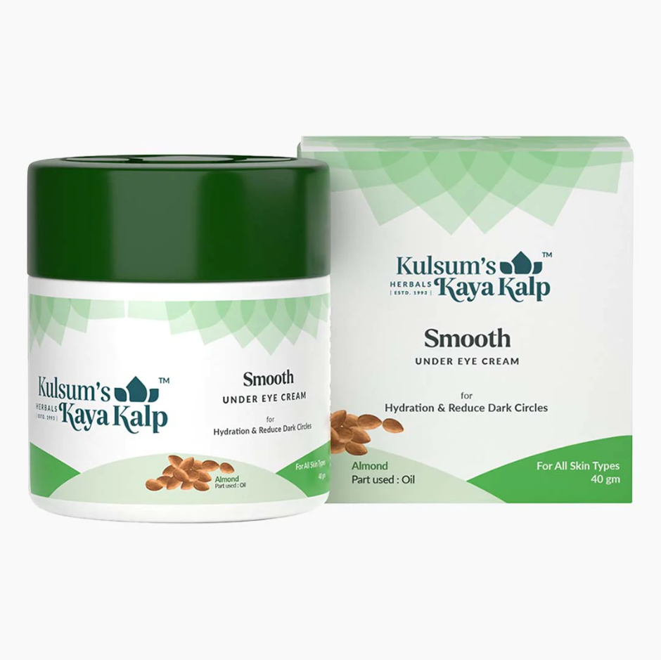 Kulsum's Kayakalp Smooth Eye Cream 40gmsondaryam is the leading name in the chain of cosmetics and departmental stores in jaipur . , sondaryam has been a pioneer in delivering top quality genuine productSondaryam Kayakalp Smooth Eye Cream 40gm