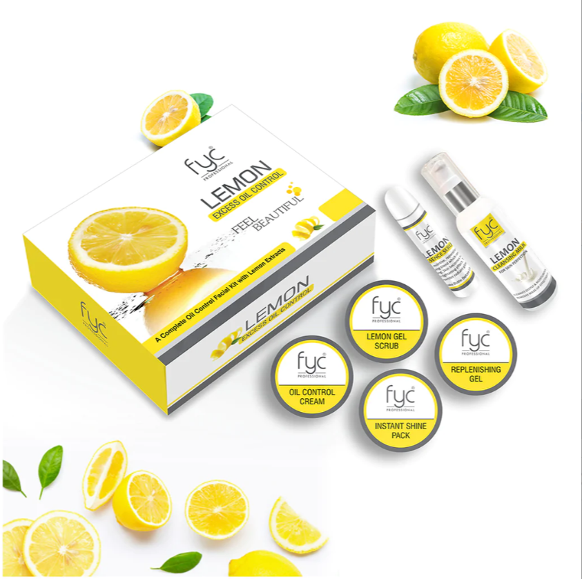 FYC LEMON EXCESS OIL CONTROL FACIAL KIT (260g)sondaryam is the leading name in the chain of cosmetics and departmental stores in jaipur . , sondaryam has been a pioneer in delivering top quality genuine productSondaryam FYC LEMON EXCESS OIL CONTROL FACIAL KIT (260g)