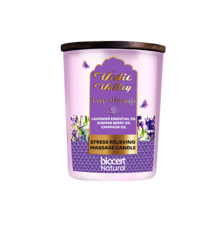 VEDIC VALLEY Lavender Body Massage Candlesondaryam is the leading name in the chain of cosmetics in jaipur . , sondaryam has been a pioneer in delivering top quality genuine products in all categories. AlSondaryam VEDIC VALLEY Lavender Body Massage Candle