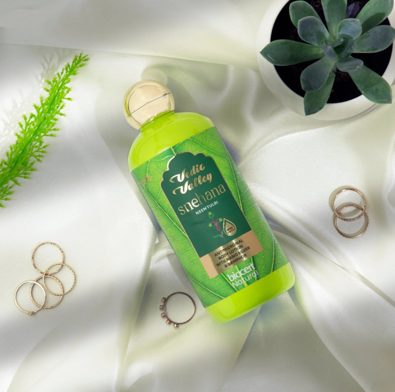 VEDIC VALLEY Moisturizing Neem Tulsi Body Lotionsondaryam is the leading name in the chain of cosmetics in jaipur . , sondaryam has been a pioneer in delivering top quality genuine products in all categories. AlSondaryam VEDIC VALLEY Moisturizing Neem Tulsi Body Lotion