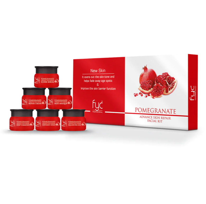 FYC POMEGRANATE ADVANCE SKIN REPAIR FACIAL KITsondaryam is the leading name in the chain of cosmetics and departmental stores in jaipur . , sondaryam has been a pioneer in delivering top quality genuine productSondaryam FYC POMEGRANATE ADVANCE SKIN REPAIR FACIAL KIT
