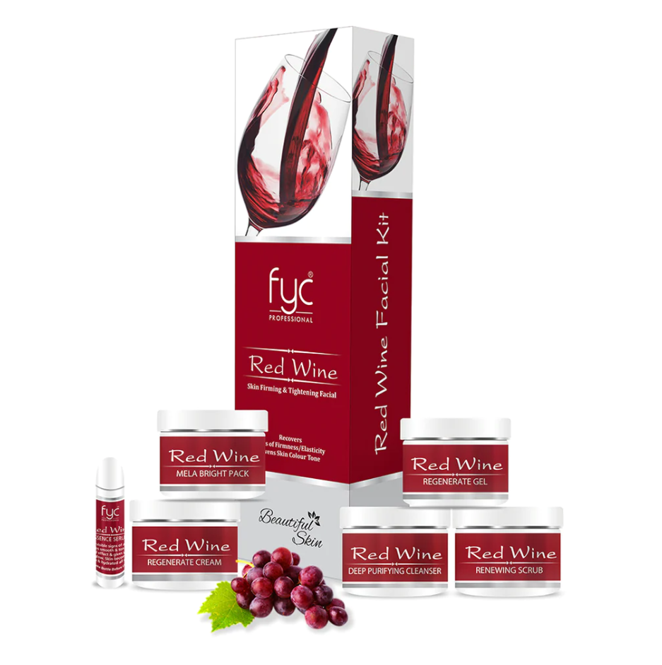 FYC RED WINE SKIN FIRMING & TIGHTENING FACIAL KITsondaryam is the leading name in the chain of cosmetics and departmental stores in jaipur . , sondaryam has been a pioneer in delivering top quality genuine productSondaryam FYC RED WINE SKIN FIRMING & TIGHTENING FACIAL KIT