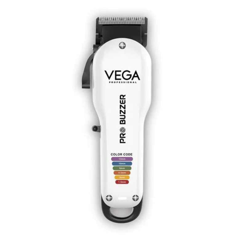 VEGA PRO BUZZER HAIR CLIPPER (VPMHC-08)
Key Features
Japanese stainless steel fade blades
240 minutes run time 180 minutes charging time
Cord/Cordless power
6000 rpm high speed rotary motor
0.5mm-2.8mm cSondaryam VEGA PRO BUZZER HAIR CLIPPER (VPMHC-08)