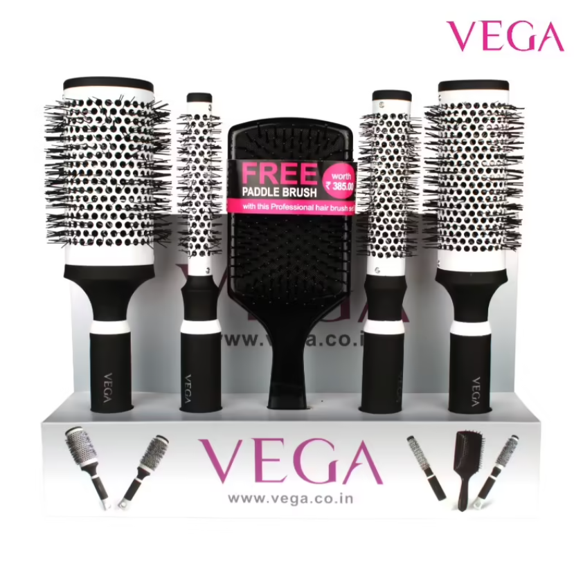 VEGA Professional Hair Brush Set (PHBS-01)sondaryam is the leading name in the chain of cosmetics in jaipur . , sondaryam has been a pioneer in delivering top quality genuine products in all categories. AlSondaryam VEGA Professional Hair Brush Set (PHBS-01)