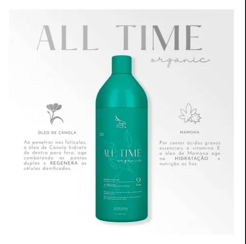 ZAP ALL TIME ORGANIC MASCARA CAPILAR HAIR TREATMENT