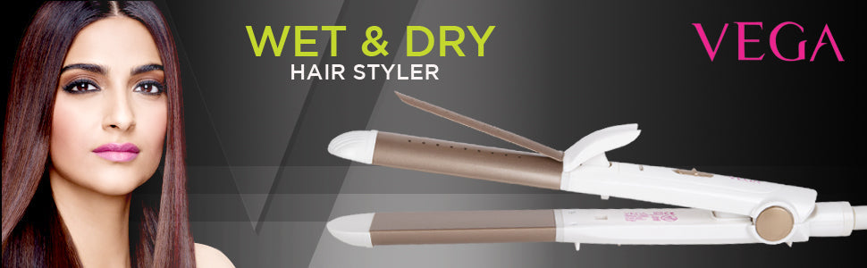 Vega VHSC-02 2 In 1 Wet & Dry Hair StylerGet a marvelous new avatar everyday and be the talk of the town with Vega 2 in 1 Hair Styler. Now, straight and sleek looks to wavy and textured looks are at your fiSondaryam AppliancesVega VHSC-02 2