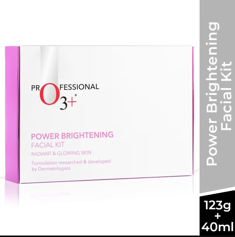 O3+ Power Brightening Facial Kit For Dull & Uneven Skin 6 PCS /