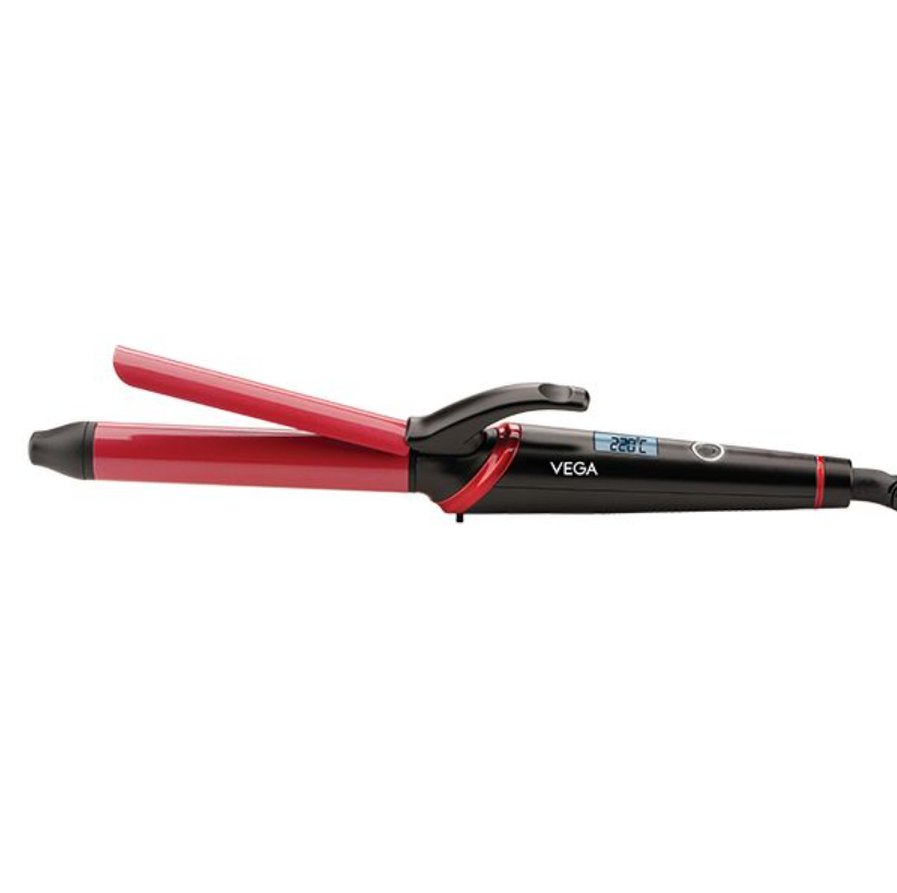 VEGA Smart Curl Hair Curler-VHCH-06Now get Long-Lasting Voluminous Curls with VEGA Smart Curl Hair Curler that has 25mm long curling barrel. It comes with Ceramic Coating, a Digital Temperature DisplaSondaryam VEGA Smart Curl Hair Curler-VHCH-06